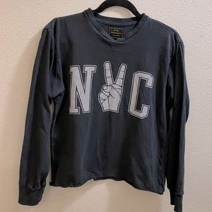 NYC Peace Long Sleeve by Retro Brand Free People